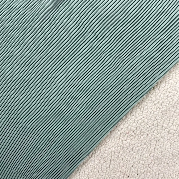 Zara Bohemian Green Highrise Ribbed Palazzo Flowy Cropped Pants Size Small - Picture 11 of 15